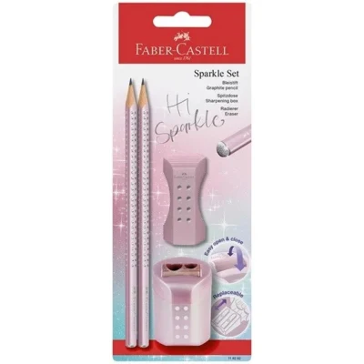 Faber-Castell, zestaw ołówków Sparkle, różowy