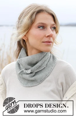 242-57 Through the Mist Shawl by DROPS Design