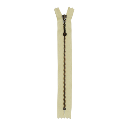 YKK Zamek Błyskawiczny Stały Mosiądz Antyczny 4 mm 14 cm