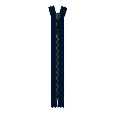 YKK Zamek Błyskawiczny Antyczny Mosiądz 4 mm 17 cm
