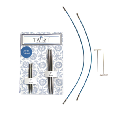 ChiaoGoo Wymienne Druty Okrągłe TWIST Short Combo Zestaw