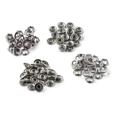 LindeHobby Zatrzaski, 20 sztuk, 9.5 mm Kawa