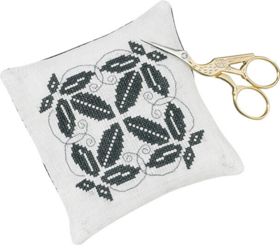 Zestaw do haftu Poduszka na igły, liście 11 x 11 cm