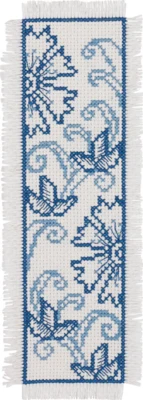 Zestaw do haftu Niebieski kwiat 7 x 22 cm