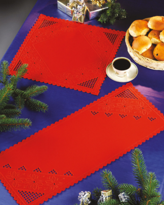 Zestaw do haftu Czerwony Hardanger 40 x 40 cm