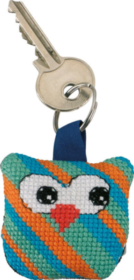 Zestaw do haftu Sowa z ukośnymi paskami 5 x 5 cm