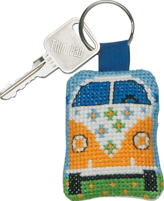 Zestaw do haftu Żółty samochód 5 x 6 cm