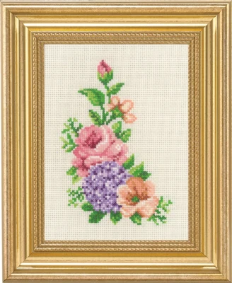 Zestaw do haftu Róża i hortensja 14 x 19 cm