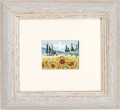 Zestaw do haftu Pole Słoneczników 6,5 x 5 cm