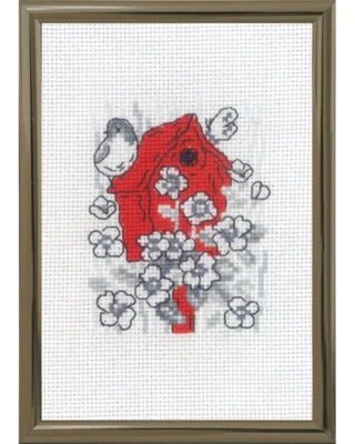 Zestaw do haftu Domek dla ptaków R5794 10 x 15 cm
