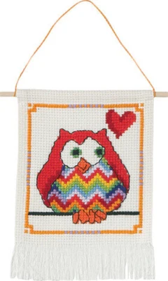 Zestaw do haftu MFK czerwone sowy 5118/19 15 x 21 cm