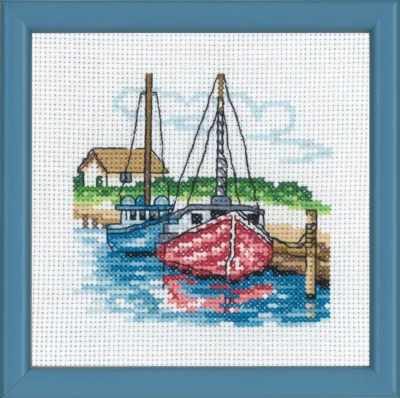 Zestaw do haftu Dwa żaglowce R5592 13 x 13 cm