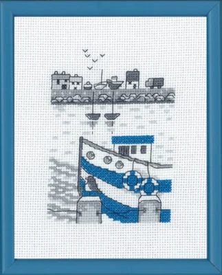 Zestaw do haftu Kuter rybacki R5741 14 x 18 cm