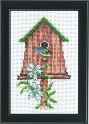 Zestaw do haftu Domki dla ptaków 9 x 14 cm