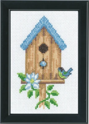 Zestaw do haftu Karmniki na Ptaki Beżowe 9 x 14 cm