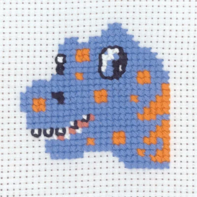 Zestaw do haftu Dinozaur 8 x 8 cm
