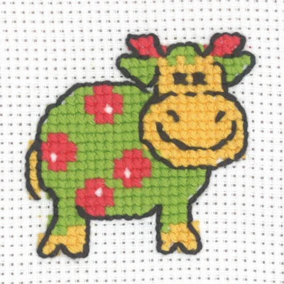 Zestaw do haftu Krowa 8 x 8 cm