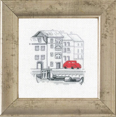 Zestaw do haftu Port/samochód 9 x 9 cm R5370
