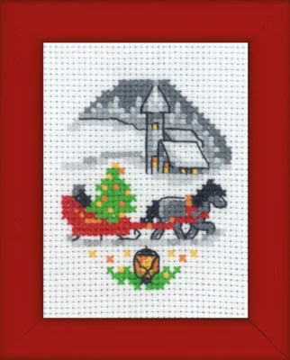 Zestaw do haftu Kane obrazek świąteczny 6 x 8 cm