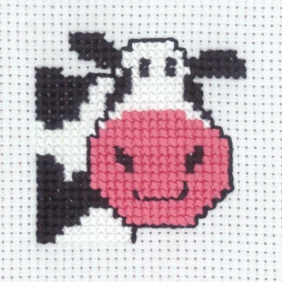 Zestaw do haftu Krowa 8 x 8 cm