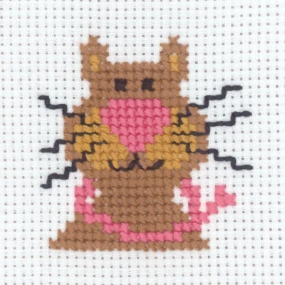 Zestaw do haftu Kot 8 x 8 cm
