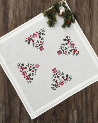 Zestaw do haftu Ptaki z sercami XXX 80 x 80 cm