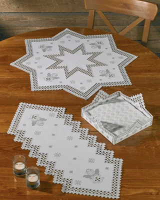 Zestaw do haftu Zima Hardanger 67 x 67 cm
