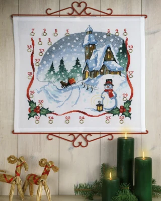 Zestaw do haftu Kościół i dzwony 55 x 48 cm B5125/55