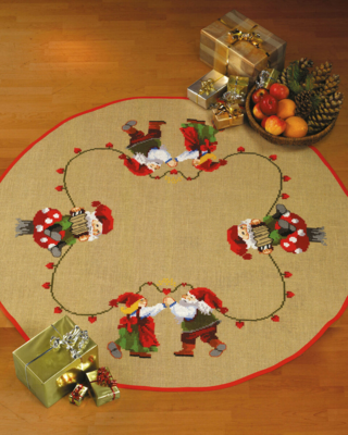 Zestaw do haftu Tańcząca para skrzatów Ø 125 cm