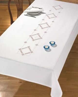 Zestaw do haftu Hardanger obrus 140 x 230 cm