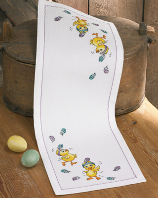 Zestaw do haftowania Tańczące kurczaki 24 x 67 cm