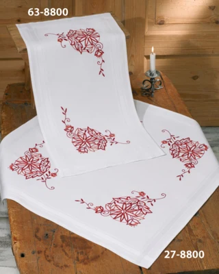 Zestaw do haftu Redwork 40 x 80 cm
