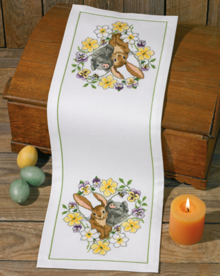 Zestaw do haftu Nowi przyjaciele 24 x 68 cm