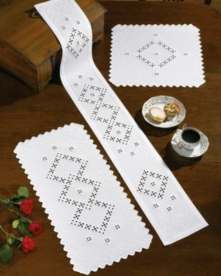 Zestaw do haftu Hardanger 17 x 125 cm