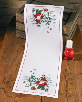 Zestaw do haftu Skrzat i choinka 34 x 92 cm