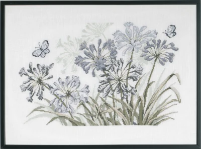 Zestaw do haftu Szare Agapanty R5632 58 x 42 cm
