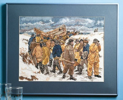 Zestaw do haftu Łódź ratunkowa 47 x 38 cm