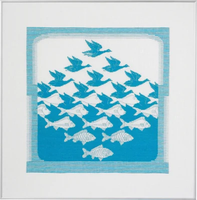 Zestaw do haftu Ptaka/ryba turk. R5988 57 x 55cm