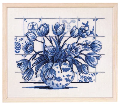 Zestaw do haftu Indigo Tulipany 39 x 46 cm