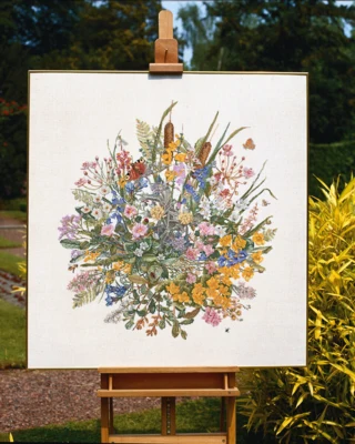 Zestaw do haftu Rośliny wodne 100 x 105 cm
