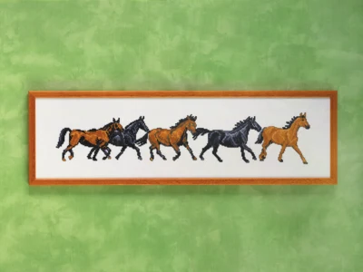 Zestaw do haftu Konie 59 x 16 cm R5425