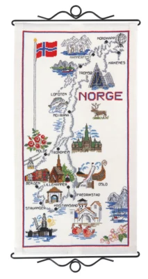 Zestaw do haftowania Norwegia 29 x 56 cm B5123/30
