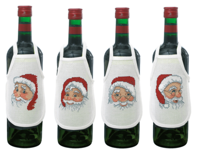 Zestaw do haftu 4 głowy skrzatów 10 x 15 cm