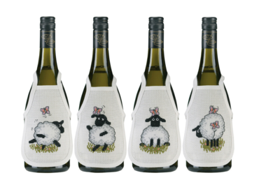 Zestaw do haftu Owiec / motyl 0330B x 4 10 x 15 cm