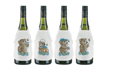 Zestaw do haftu Misie chłopięce 10 x 15 cm