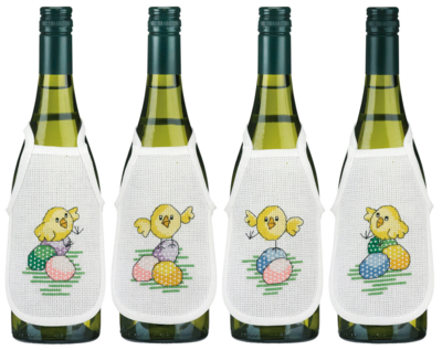 Zestaw do haftu Kurczaki wielkanocne 10 x 15 cm