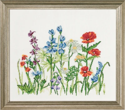 Zestaw do haftu Kwiaty polne Aida R5379 38 x 33 cm