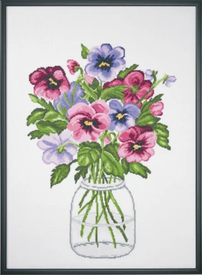 Zestaw do haftu Bratki R5472 58 x 42 cm