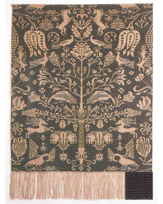 Zestaw do haftu Beidewand ciemnozielony 101 x 140 cm