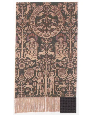 Zestaw do haftu Beidewand ciemnozielony 82 x 146 cm